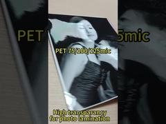 사진 사진 lamination 크리스탈 및 높은 투명성 PET 열 필름