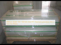 사진을 위한 800 밀리미터 폭 150 / 100 마이크 에바 PET 열 접착 필름 3 인치