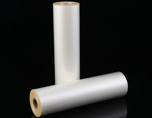 Good price 20mic BOPP 열 박판 영화 주문 광택 있는 애완 동물 박판으로 만드는 영화 뜨거운 용해 3400mm 온라인으로